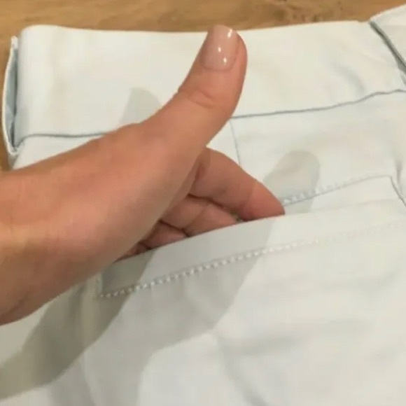 Banana Republic Capri Martin Fit Pants Size 14 Baby Blue - Picture 3 of 11